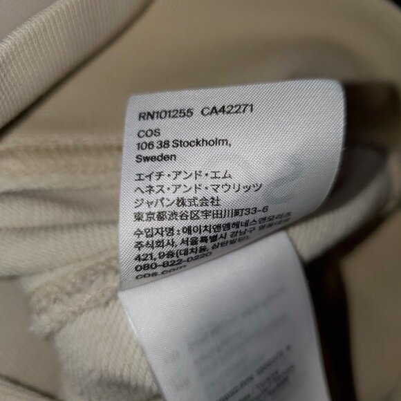 COS Contrast Panel Crew Neck Sweatshirt - Picture 6 of 8